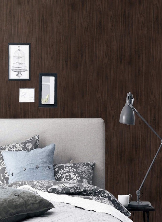 FOKRIM Dark Wood Wallpaper (200x45cm) Sticker Wallpaper roll Removable Waterproof Wallpaper for Kitchen Door Countertops Cabinets Shelves Decorative - Image 3